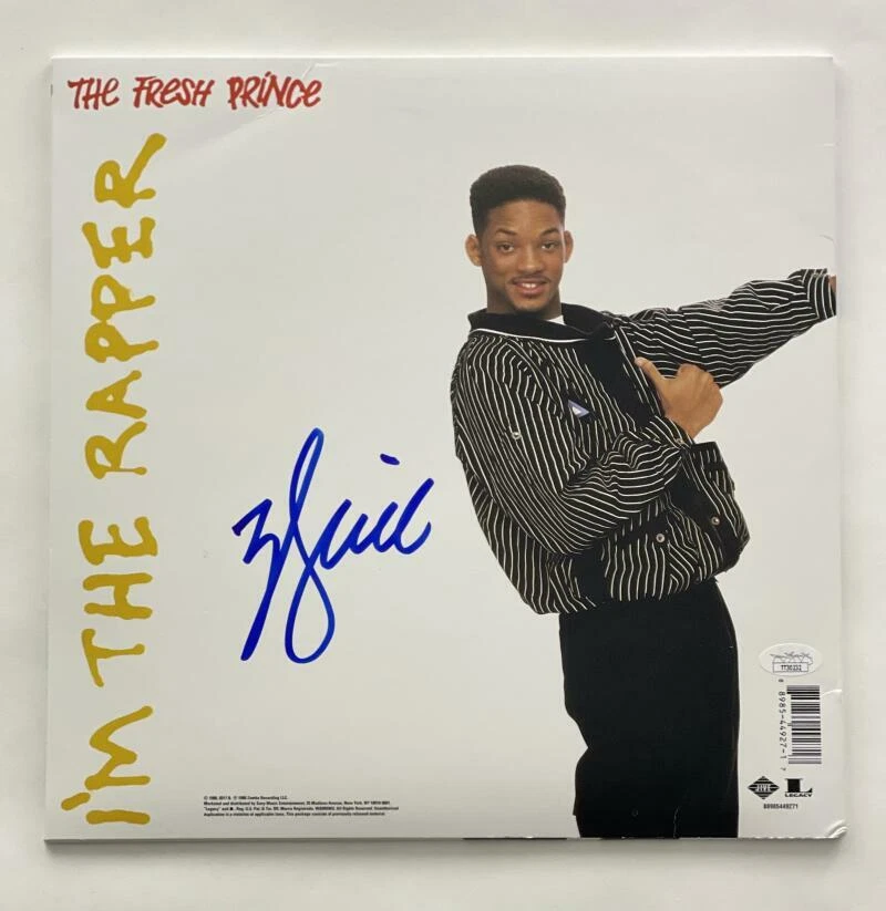 WILL SMITH SIGNED AUTOGRAPH ALBUM RECORD FRESH PRINCE I'M THE RAPPER HE'S THE DJ