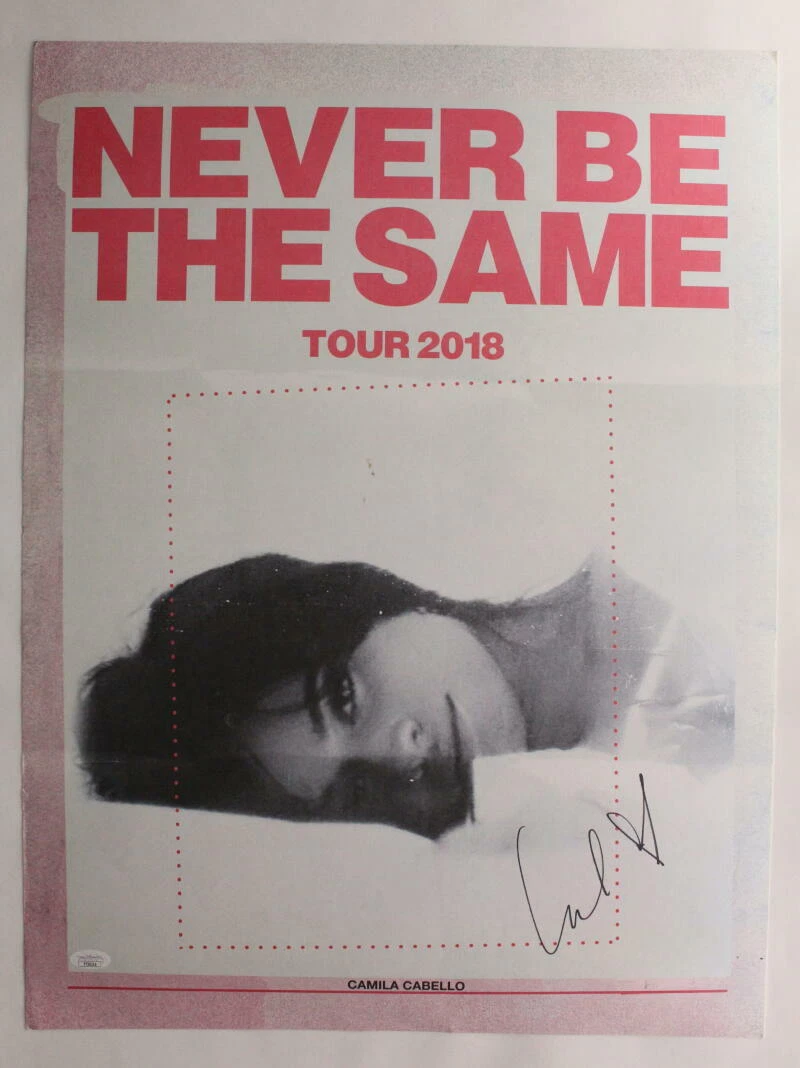 CAMILA CABELLO SIGNED AUTOGRAPH 18X24 CONCERT TOUR POSTER - ROMANCE FAMILIA JSA
