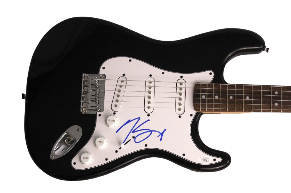 NIKKI SIXX SIGNED AUTOGRAPH FULL SIZE B FENDER ELECTRIC GUITAR MOTELY CRUE JSA