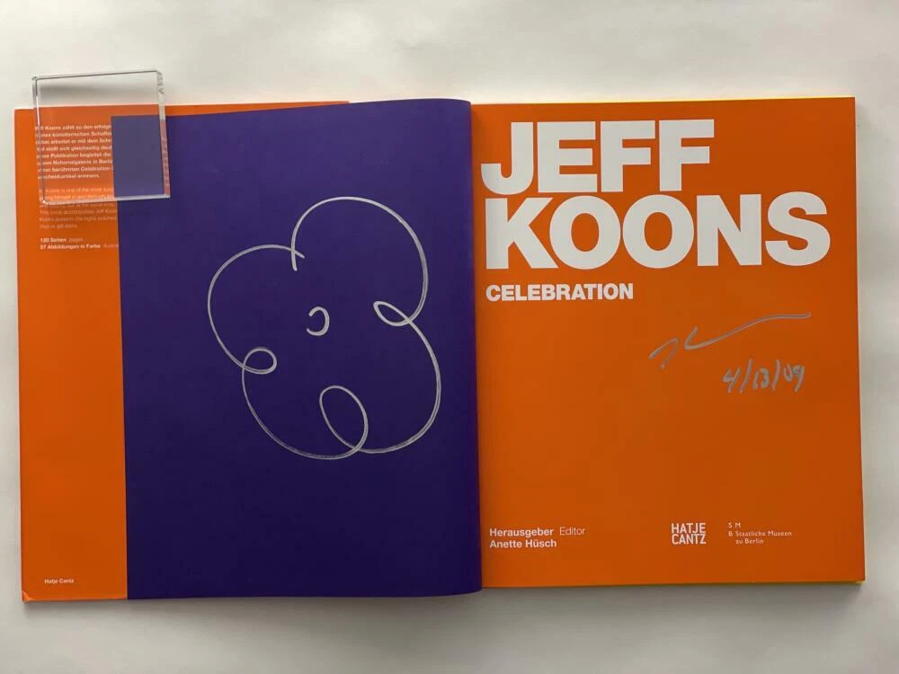JEFF KOONS SIGNED AUTOGRAPH 