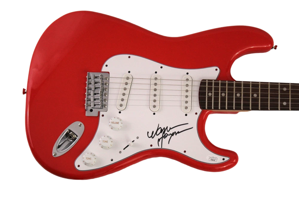 WARREN HAYNES ALLMAN BROTHERS BAND SIGNED AUTOGRAPH R FENDER ELECTRIC GUITAR JSA