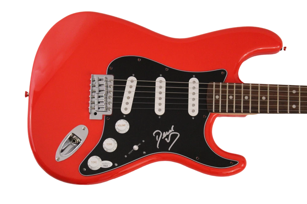 DEREK TRUCKS ALLMAN BROTHERS BAND SIGNED AUTOGRAPH R FENDER ELECTRIC GUITAR JSA