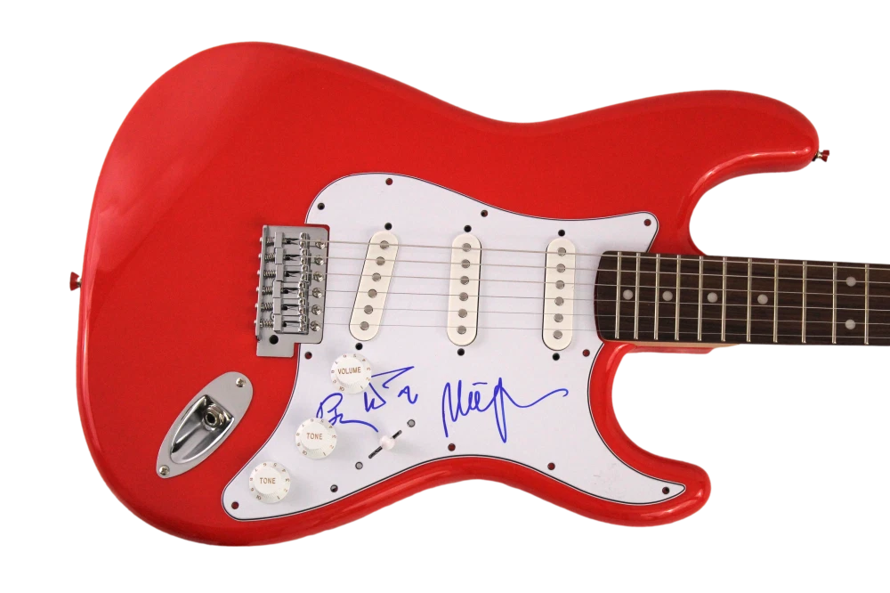 TREY ANASTASIO, MIKE, PAGE SIGNED AUTOGRAPH R FENDER ELECTRIC GUITAR - PHISH JSA