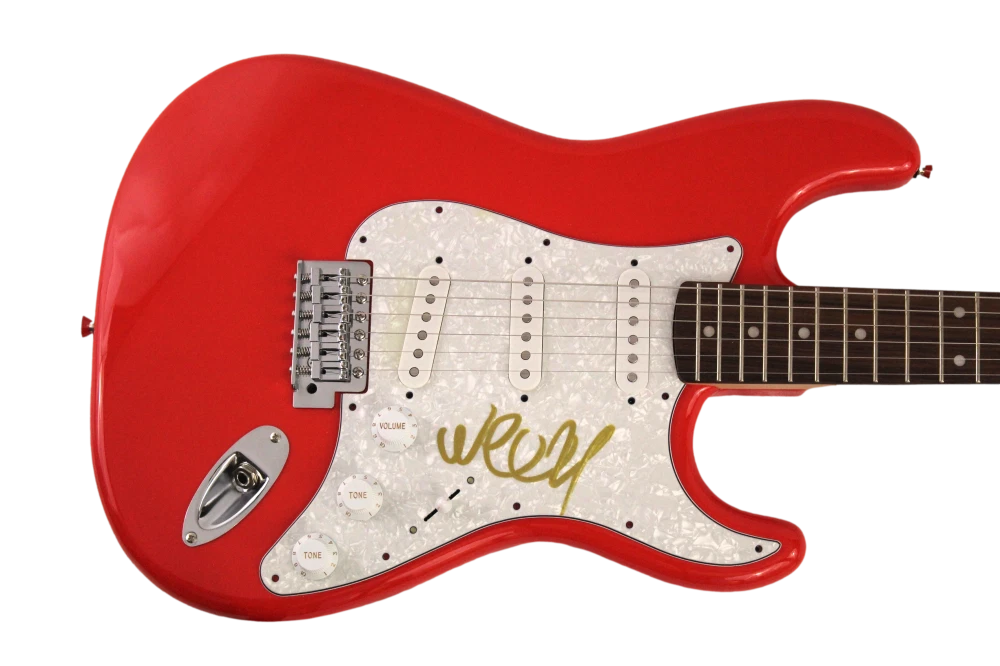 LIL WAYNE SIGNED AUTOGRAPH FULL SIZE RED FENDER ELECTRIC GUITAR - THA CARTER JSA