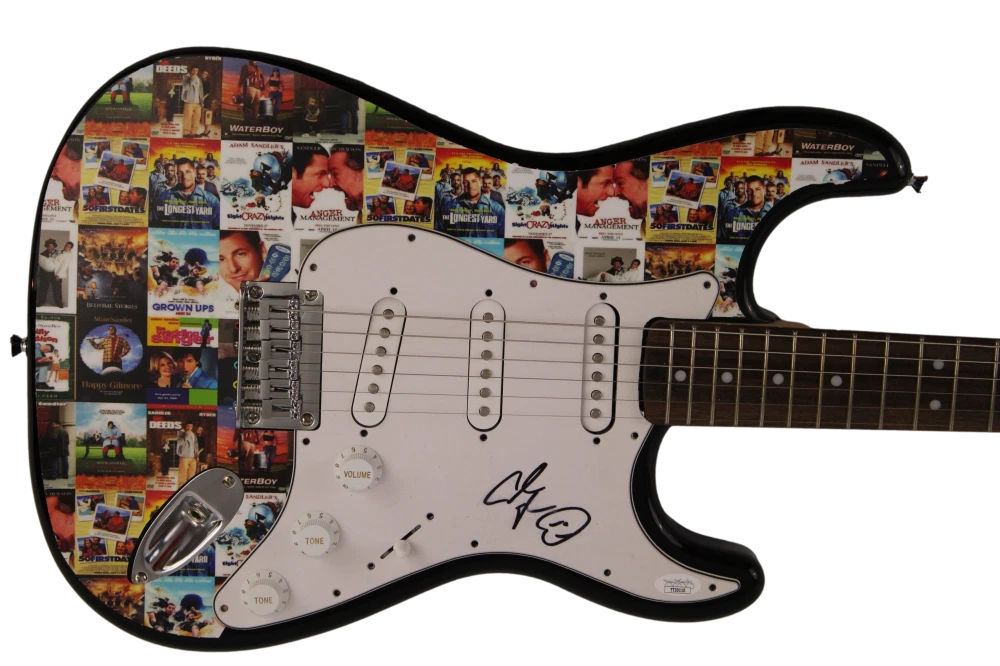 ADAM SANDLER SIGNED AUTOGRAPH CUSTOM FENDER ELECTRIC GUITAR BILLY MADISON JSA