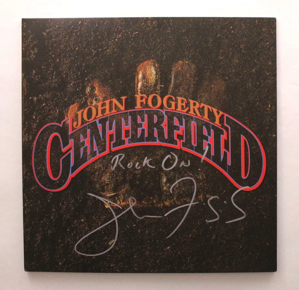 JOHN FOGERTY SIGNED AUTOGRAPH ALBUM VINYL RECORD - CCR CENTERFIELD W/ JSA LOA