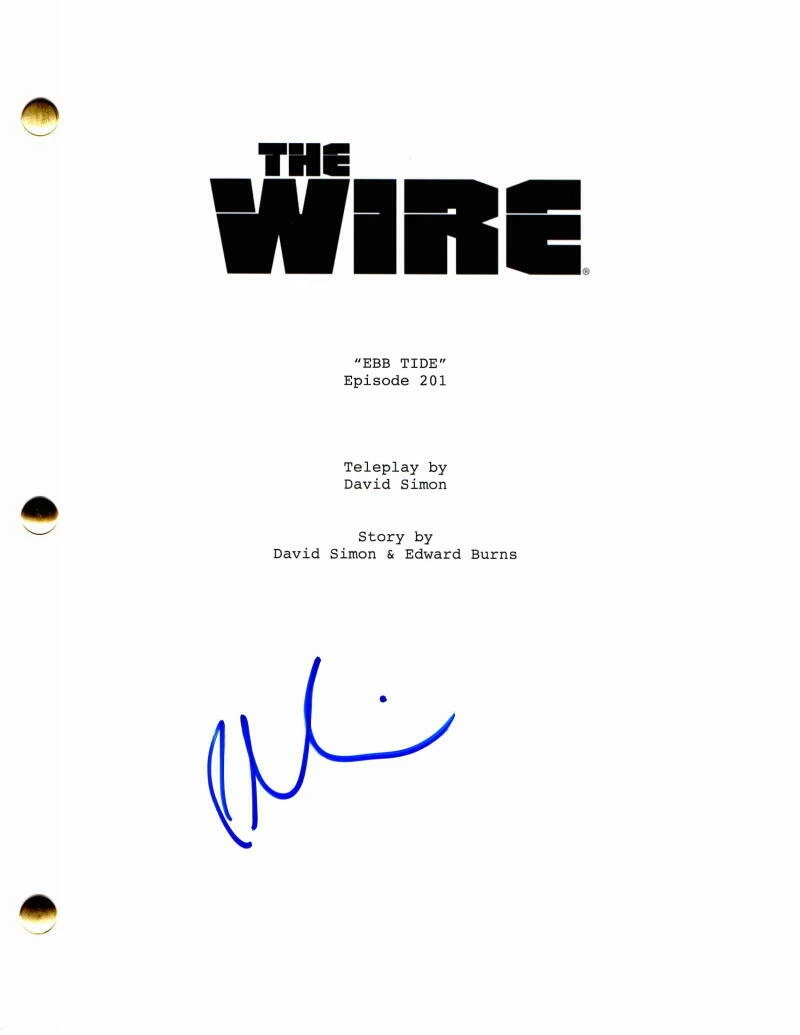 PABLO SCHREIBER SIGNED AUTOGRAPH THE WIRE FULL EPISODE SCRIPT MASTER CHIEF HALO