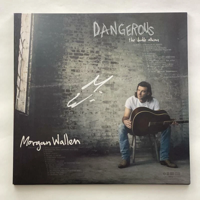 MORGAN WALLEN SIGNED AUTOGRAPH VINYL RECORD - DANGEROUS THE DOUBLE ALBUM JSA COA