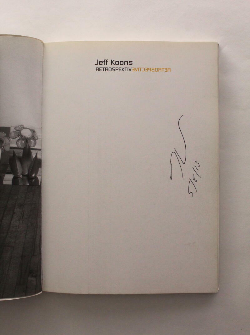 JEFF KOONS SIGNED AUTOGRAPH 