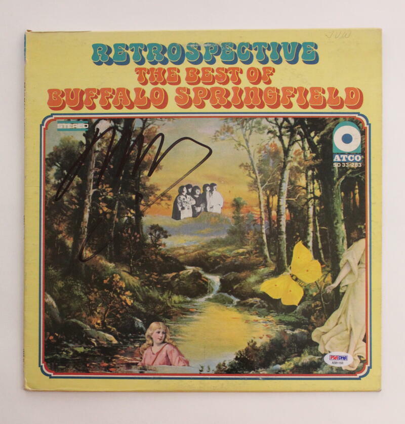 NEIL YOUNG SIGNED AUTOGRAPH ALBUM VINYL RECORD - BEST OF BUFFALO SPRINGFIELD PSA