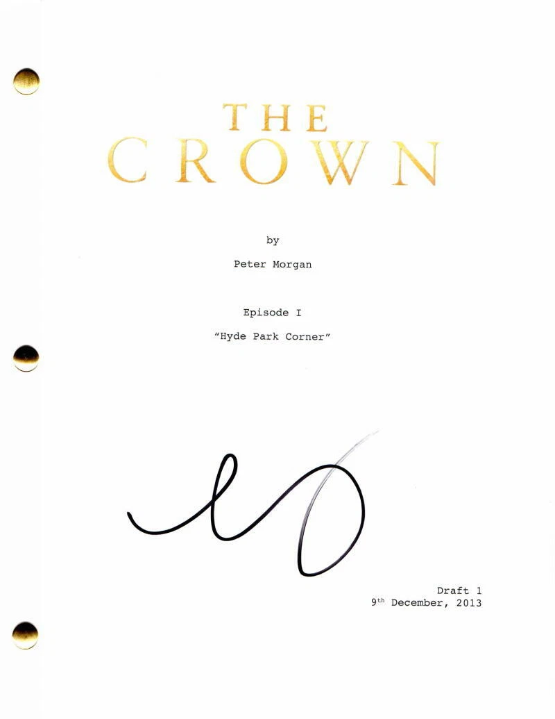 CLAIRE FOY SIGNED AUTOGRAPH THE CROWN FULL PILOT SCRIPT - QUEEN ELIZABETH II