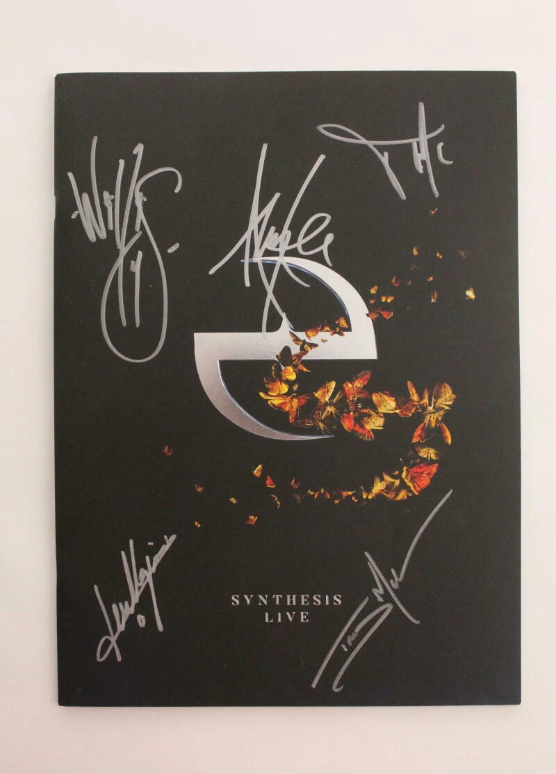 EVANESCENCE BAND (X5) SIGNED AUTOGRAPH SYNTHESIS TOUR PROGRAM BOOK AMY LEE + JSA