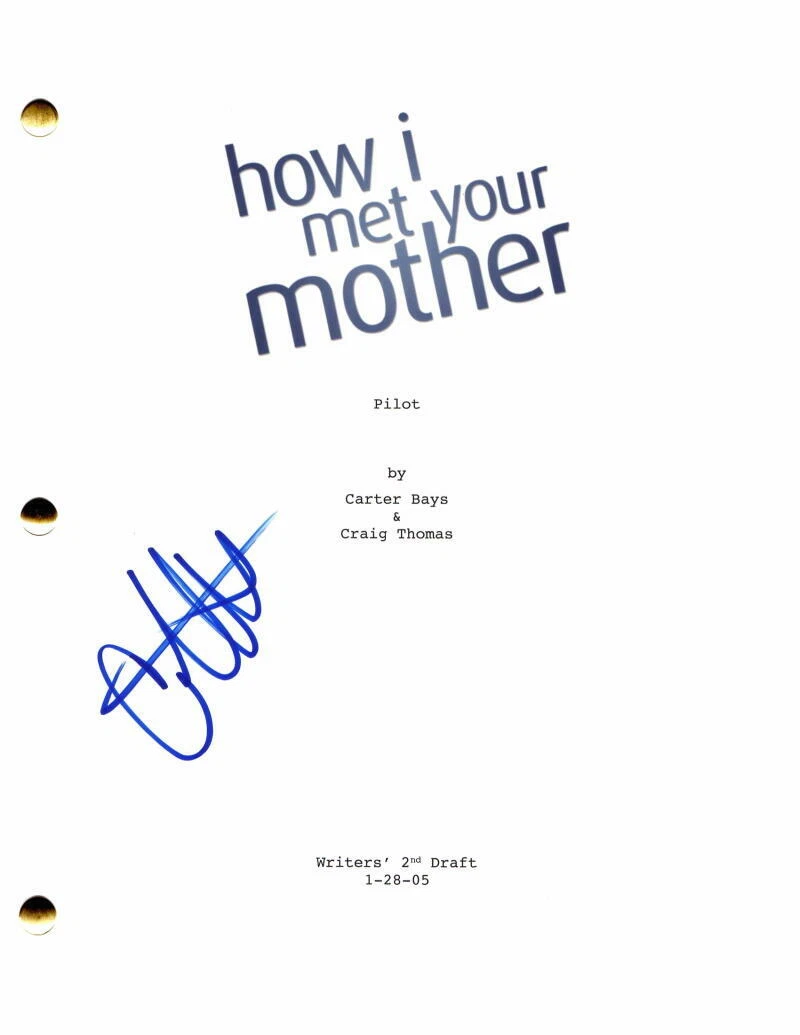 CRISTIN MILIOTI SIGNED AUTOGRAPH HOW I MET YOUR MOTHER FULL PILOT SCRIPT - RARE!