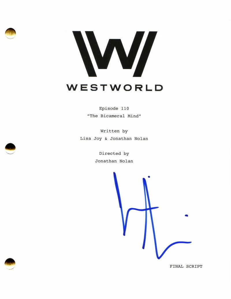 JIMMI SIMPSON SIGNED AUTOGRAPH WESTWORLD FULL EPISODE SCRIPT - WILLIAM, RARE!