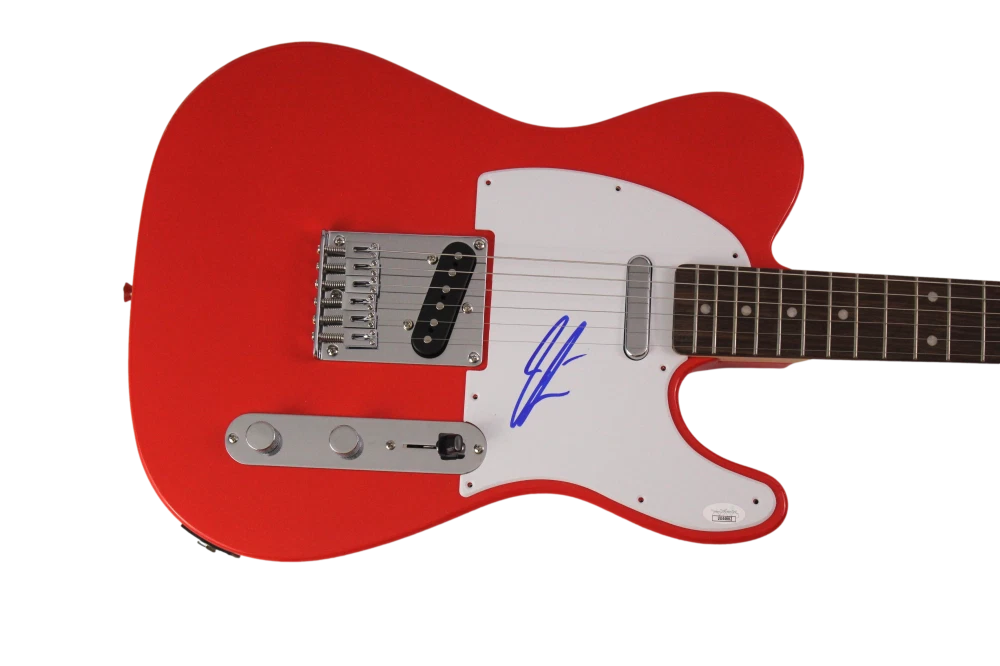 JARED FOLLOWILL SIGNED AUTOGRAPH RED FENDER TELECASTER GUITAR KINGS OF LEON JSA
