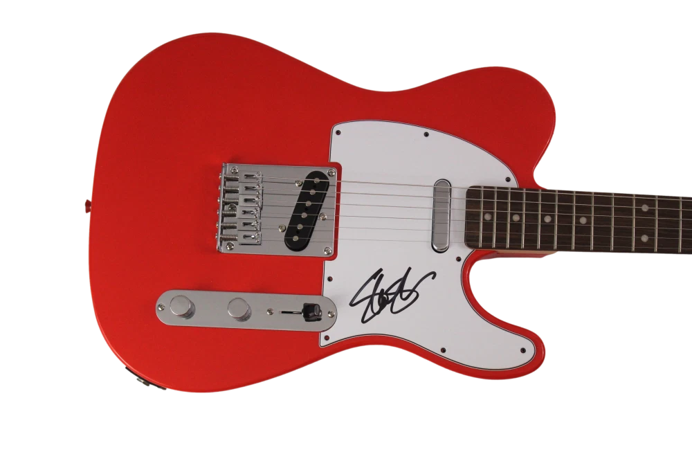 SLASH SIGNED AUTOGRAPH RED FENDER TELECASTER ELECTRIC GUITAR - GUNS N ROSES JSA