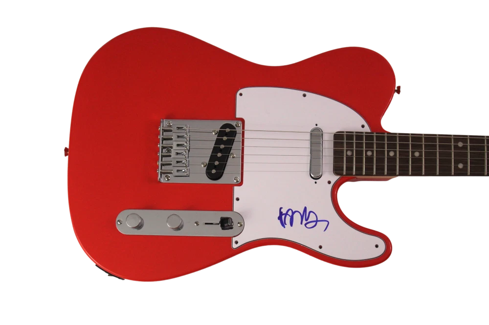 HANS ZIMMER SIGNED AUTOGRAPH FENDER TELECASTER ELECTRIC GUITAR ICONIC COMPOSER