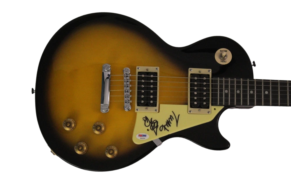 RICK NIELSEN SIGNED AUTOGRAPH GIBSON EPIPHONE LES PAUL GUITAR CHEAP TRICK PSA