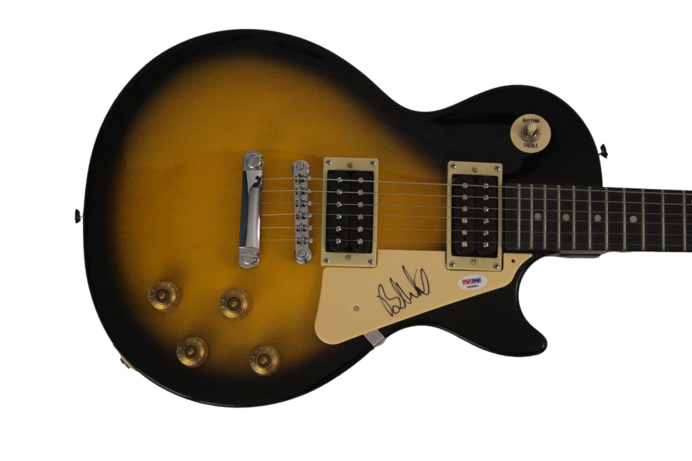 BRAD WHITFORD SIGNED AUTOGRAPH GIBSON EPIPHONE LES PAUL GUITAR AEROSMITH PSA COA