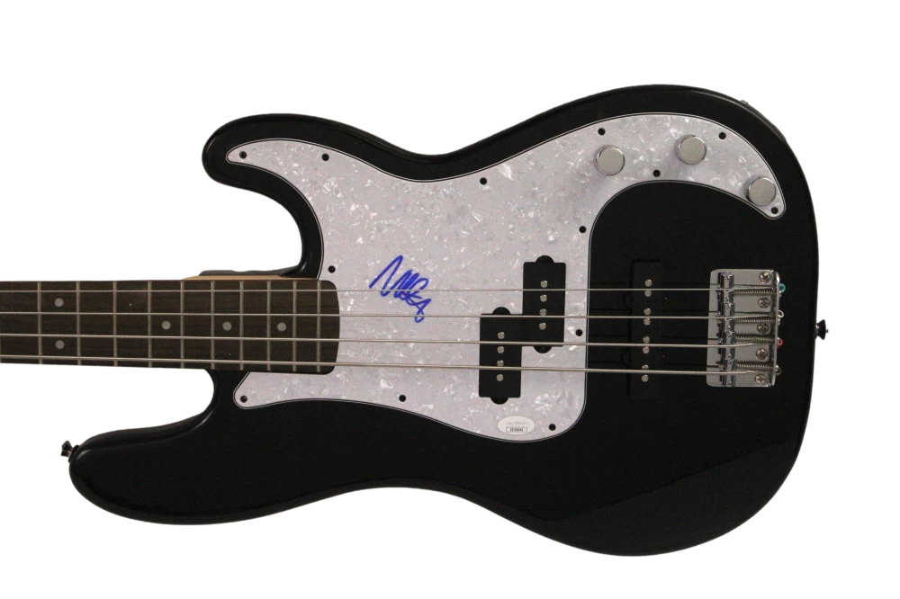 NATE MENDEL SIGNED AUTOGRAPH FENDER ELECTRIC BASS GUITAR - FOO FIGHTERS JSA COA