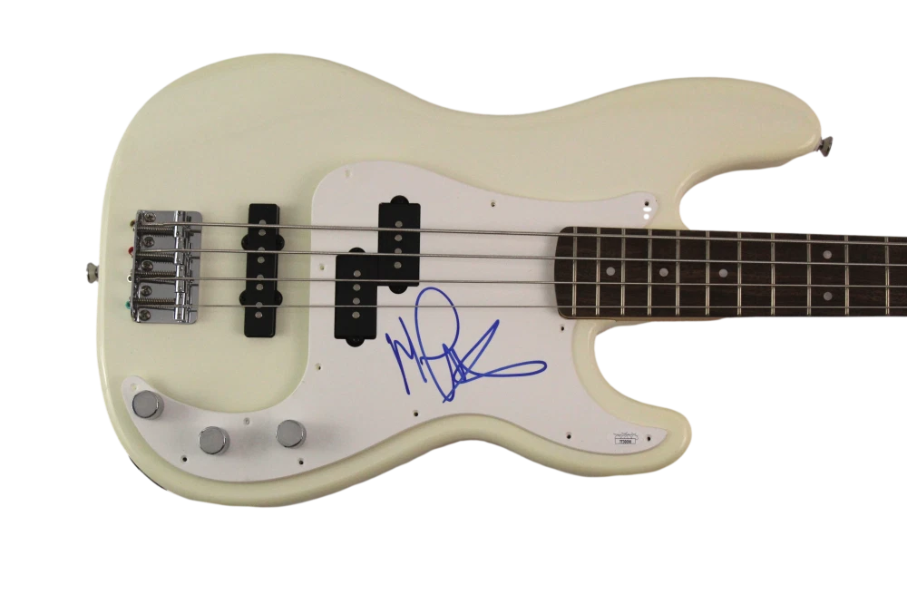 MICHAEL ANTHONY SIGNED AUTOGRAPH FENDER ELECTRIC BASS GUITAR . VAN HALEN JSA COA