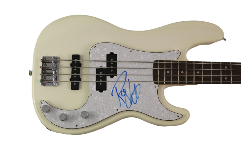 ROGER WATERS SIGNED AUTOGRAPH FENDER BASS GUITAR . PINK FLOYD THE WALL JSA COA