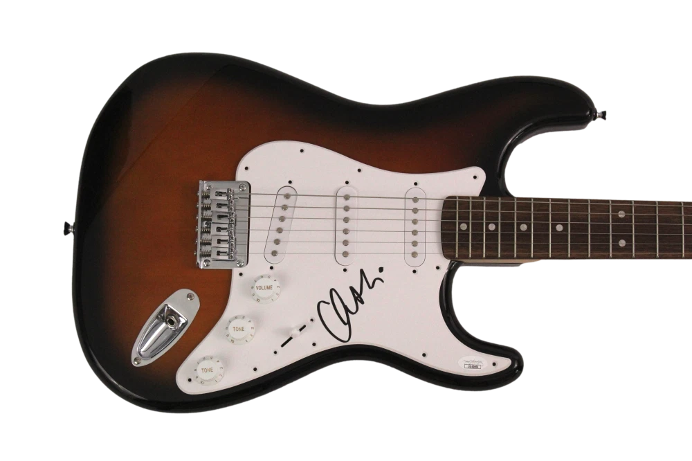 ORIANTHI PANAGARIS SIGNED AUTOGRAPH FULL SIZE FENDER ELECTRIC GUITAR W/ JSA COA