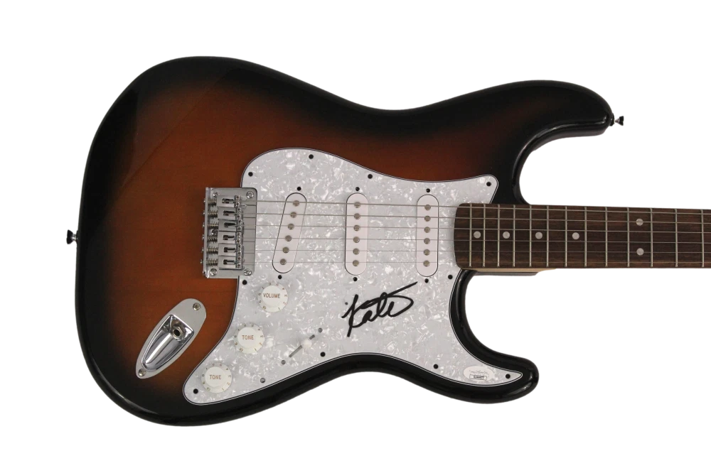 KATE PIERSON SIGNED AUTOGRAPH FULL SIZE FENDER ELECTRIC GUITAR - THE B-52'S JSA