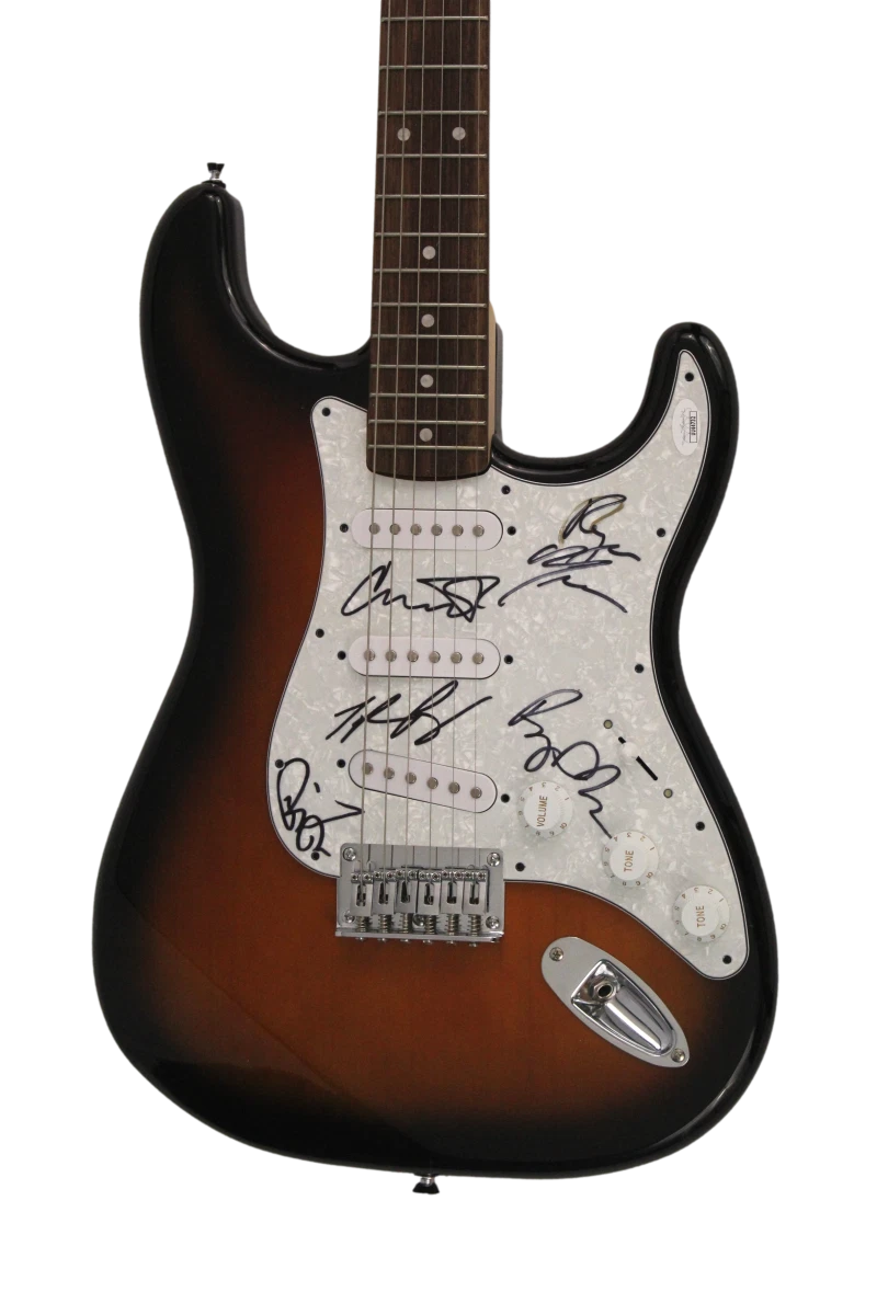 BAND OF HORSES (X5) SIGNED AUTOGRAPH FULL SIZE FENDER ELECTRIC GUITAR W/ JSA COA