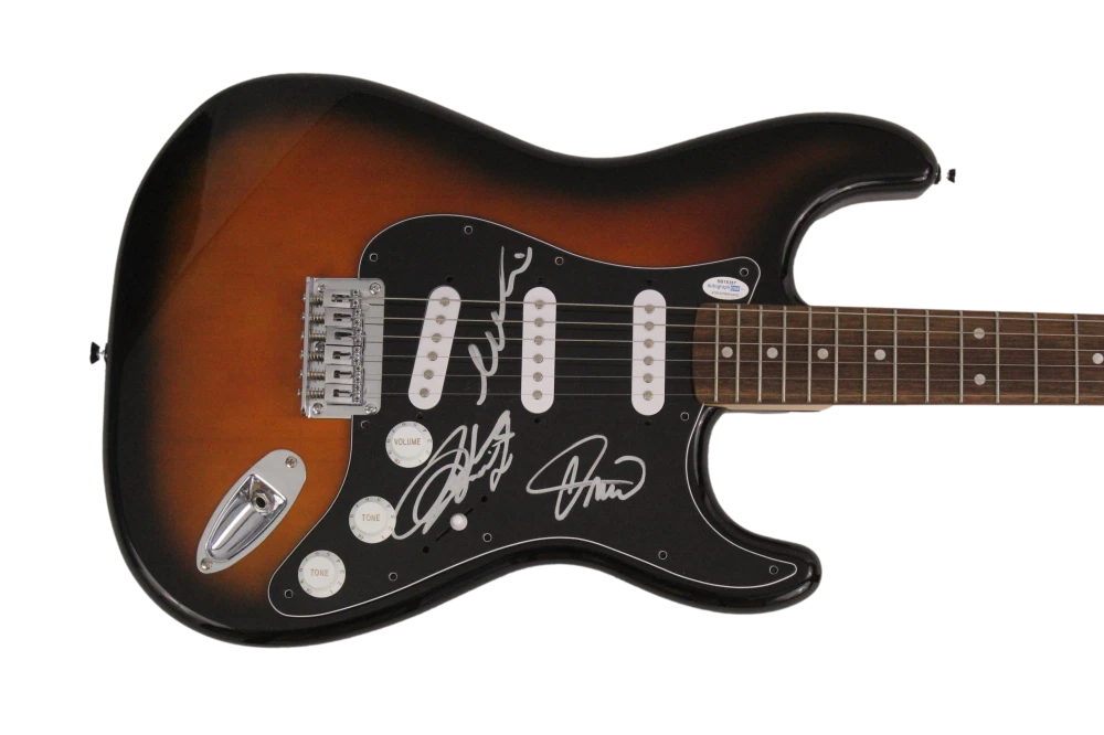 GRETA VAN FLEET BAND (X3) SIGNED AUTOGRAPH FULL SIZE FENDER ELECTRIC GUITAR ACOA