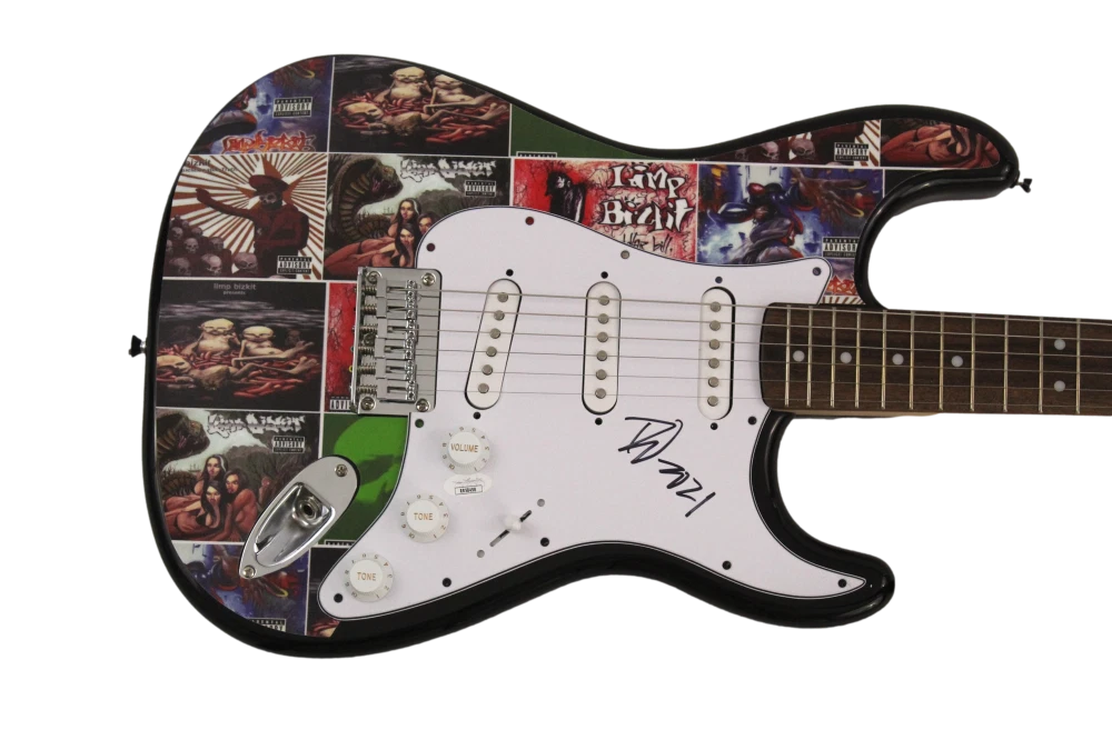 FRED DURST SIGNED AUTOGRAPH CUSTOM 1/1 FENDER ELECTRIC GUITAR - LIMP BIZKIT JSA