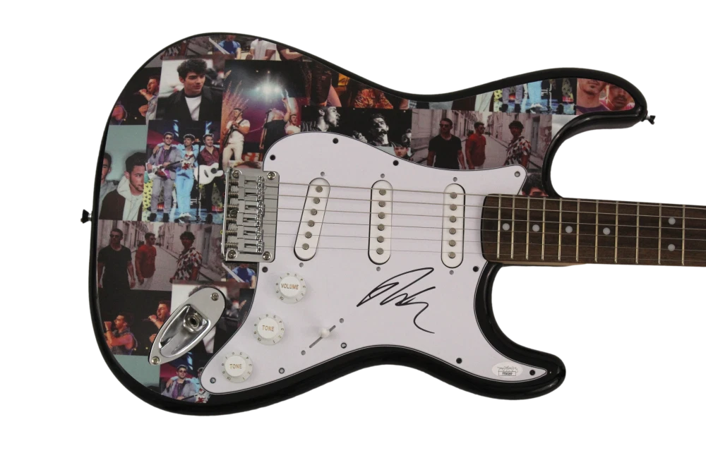 NICK JONAS BROTHERS SIGNED AUTOGRAPH CUSTOM 1/1 FENDER ELECTRIC GUITAR - JSA COA