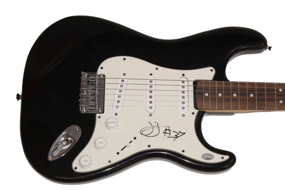 JIM JAMES SIGNED AUTOGRAPH BLACK FENDER ELECTRIC GUITAR MY MORNING JACKET W/ PSA