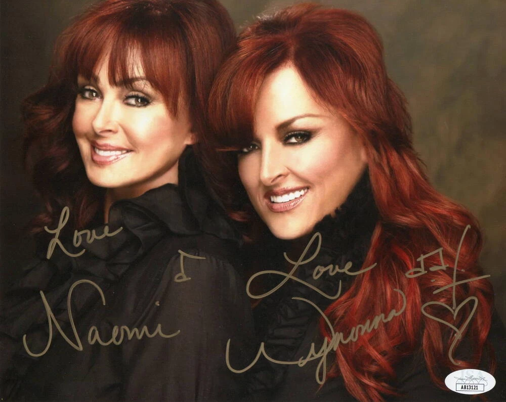 NAOMI JUDD & WYNONNA JUDD SIGNED AUTOGRAPH 8X10 PHOTO - - THE JUDDS W/ JSA COA