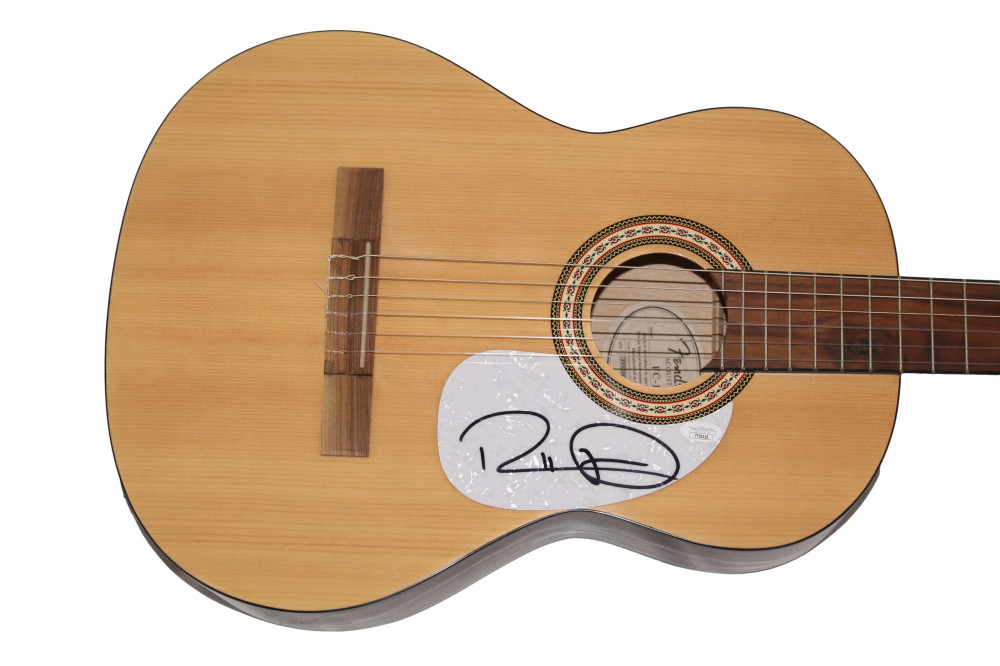 RUSSELL DICKERSON SIGNED AUTOGRAPH FULL SIZE FENDER ACOUSTIC GUITAR YOURS w/ JSA