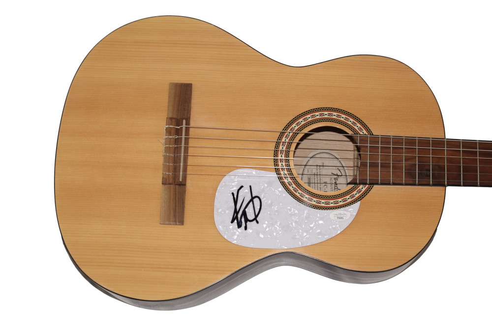KIP MOORE SIGNED AUTOGRAPH FULL SIZE FENDER ACOUSTIC GUITAR - UP ALL NIGHT JSA