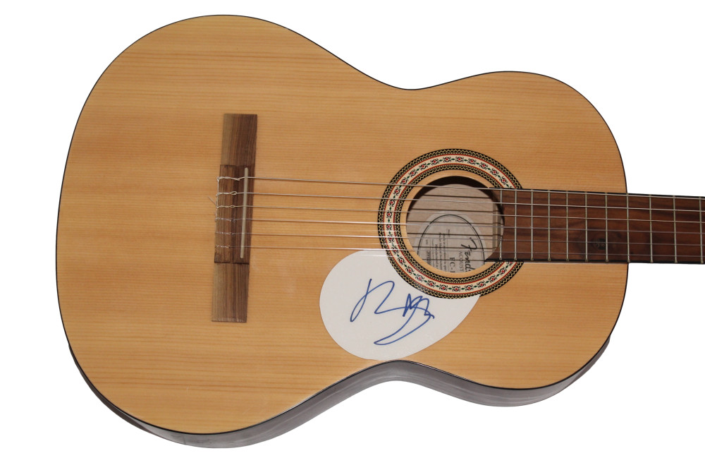 BONO U2 SIGNED AUTOGRAPH FULL SIZE FENDER ACOUSTIC GUITAR - OCTOBER BOY JSA COA