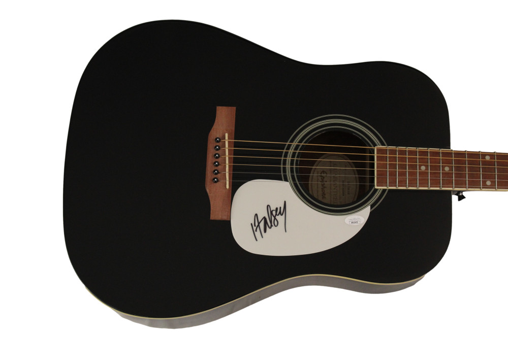 HALSEY SIGNED AUTOGRAPH FULL SIZE GIBSON EPIPHONE ACOUSTIC GUITAR - JSA COA