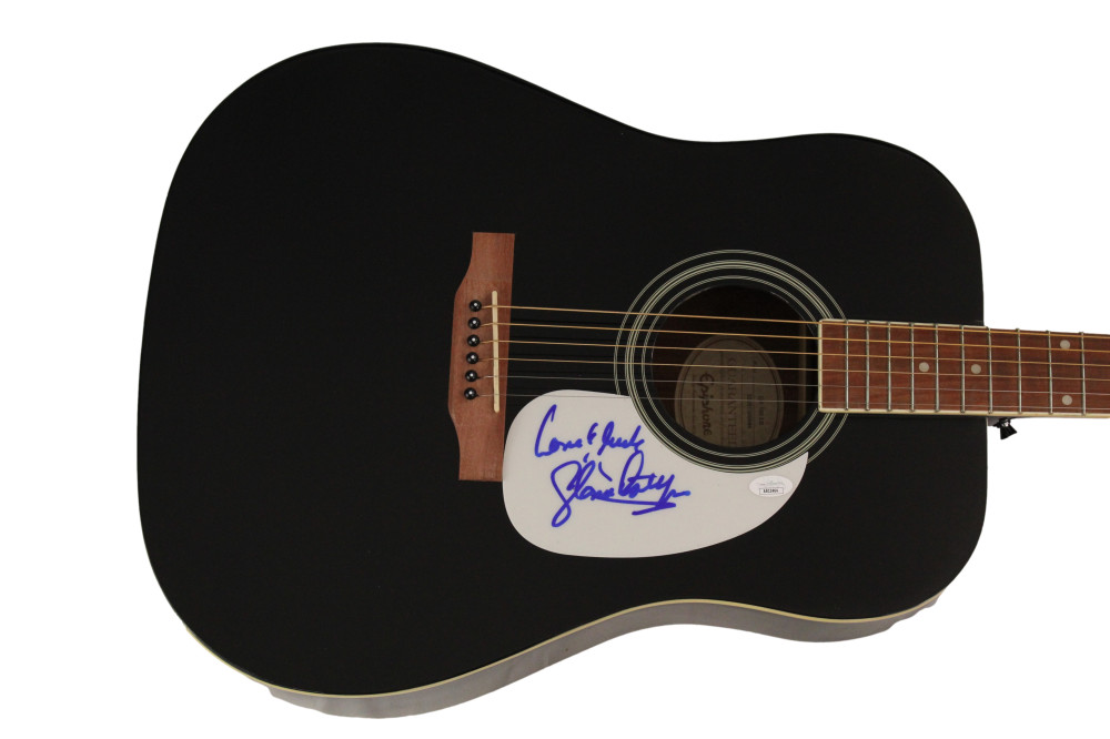 GLORIA ESTEFAN SIGNED AUTOGRAPH GIBSON EPIPHONE ACOUSTIC GUITAR RARE W/ JSA COA