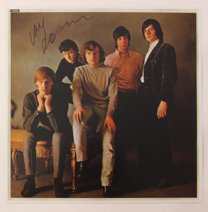 VAN MORRSION SIGNED AUTOGRAPH 12X12 ANGRY YOUNG THEM ALBUM FLAT - RARE! JSA COA