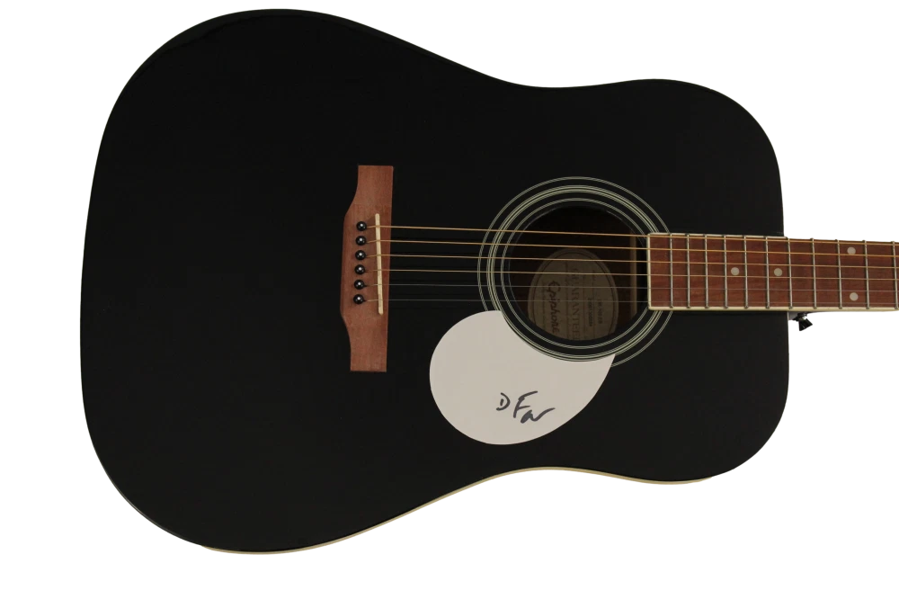 DONALD FAGEN SIGNED AUTOGRAPH GIBSON EPIPHONE ACOUSTIC GUITAR STEELY DAN W/ JSA