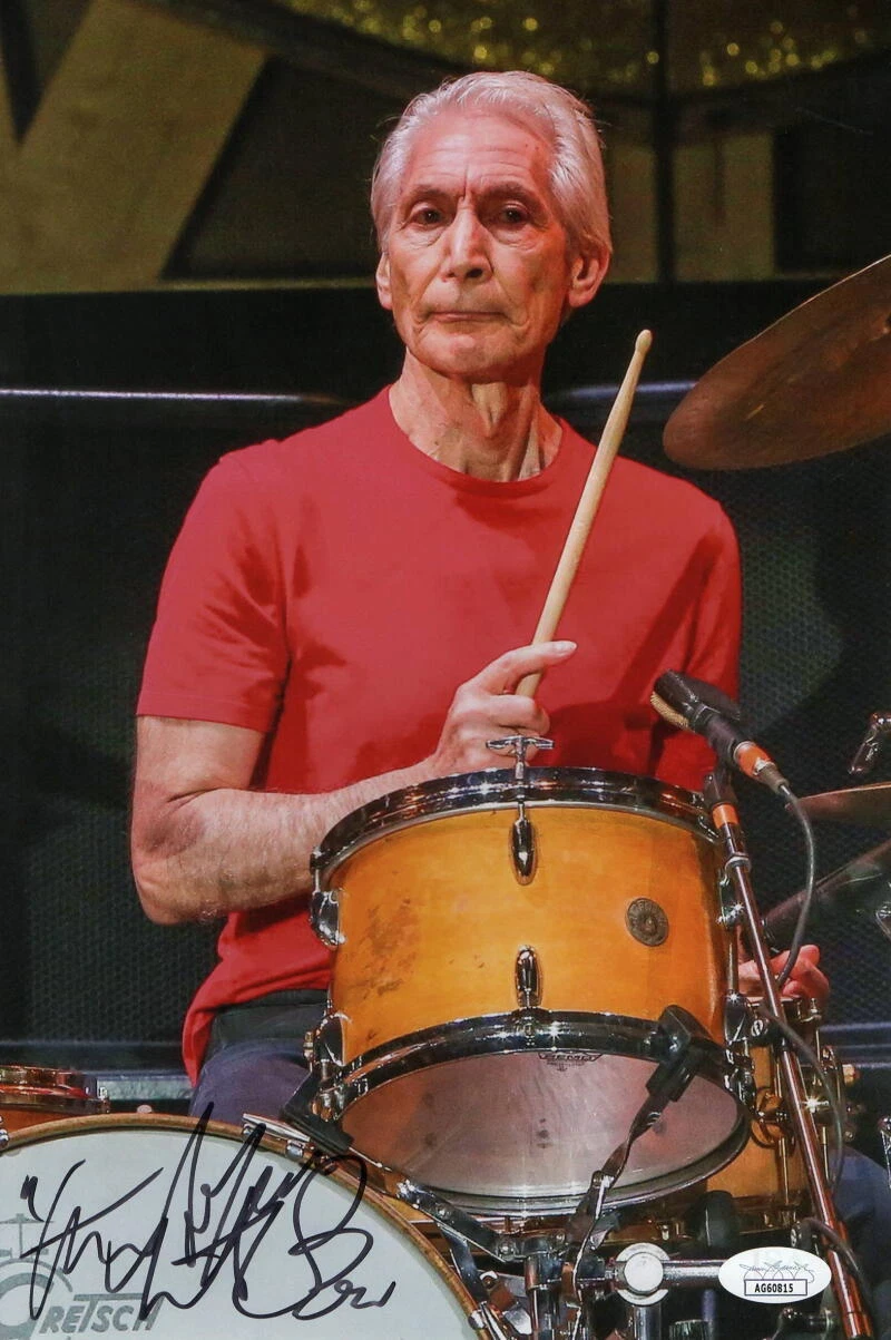 Charlie Watts Signed Autograph 8x12 Photo - The Rolling Stones Exile on Main St