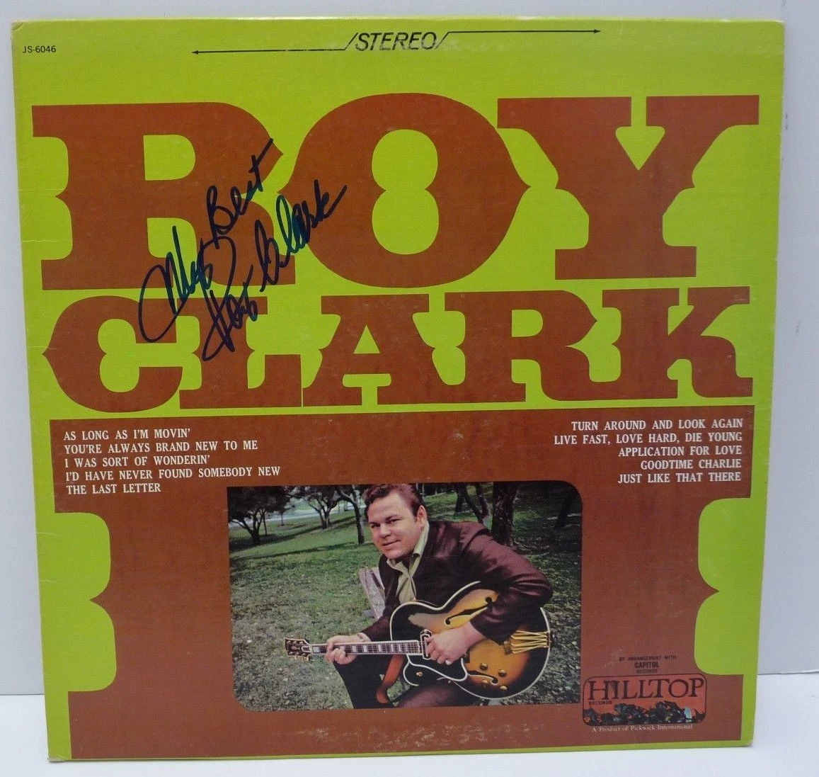 Roy Clark Self Titled Signed Autographed LP Album Guaranteed