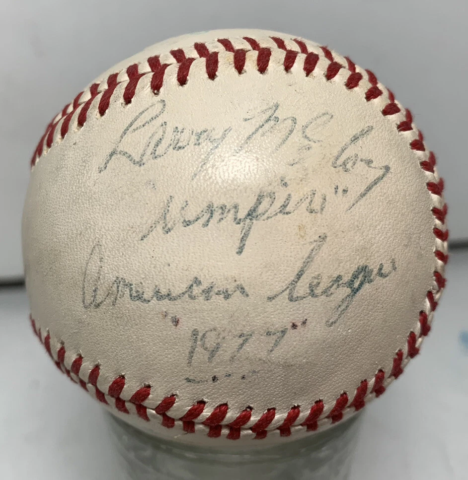 Umpire Larry McCoy Signed Autographed OAL Ball Baseball  Guaranteed
