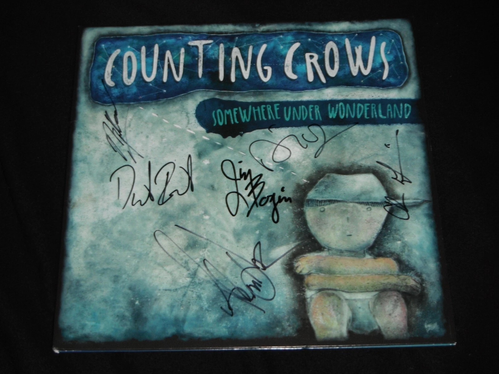 COUNTING CROWS GROUP SIGNED SOMEWHERE UNDER WONDERLAND ADAM DURITZ