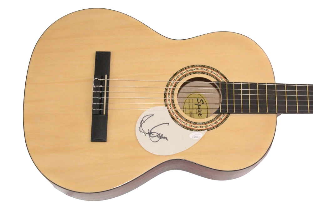 Elvis Costello the Attractions Signed Autograph Fender Acoustic Guitar - JSA COA