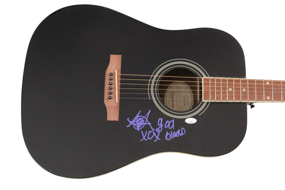 Aliana Ali Lohan Signed Autograph Full Size Gibson Epiphone Guitar w/ JSA COA