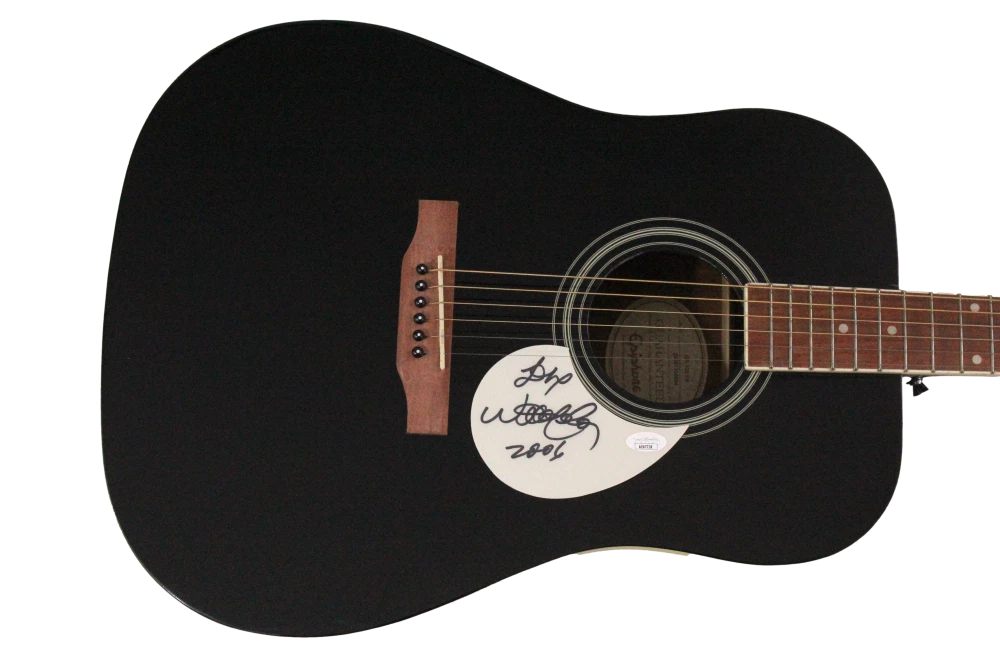 Willie Nelson Signed Autograph Full Size Gibson Epiphone Guitar w/ JSA COA