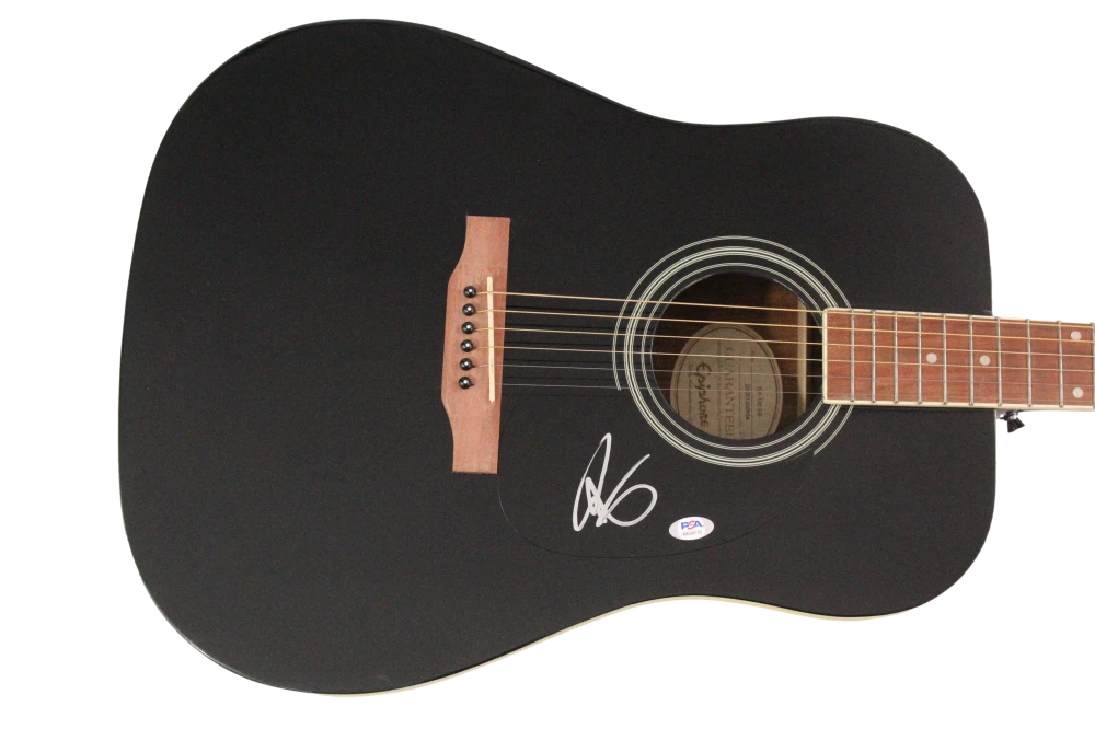 Riley Green Signed Autograph Gibson Epiphone Guitar Different Round Here PSA COA