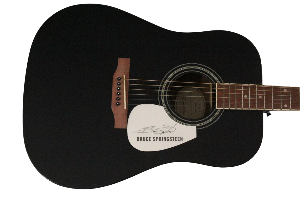 Bruce Springsteen Signed Autograph Full Size Gibson Epiphone Guitar w/ JSA COA